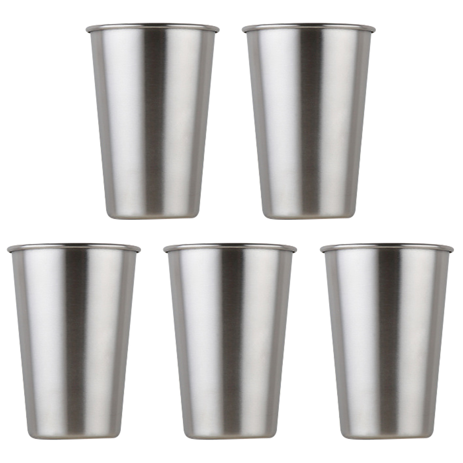 Aliexpress Com Buy Behogar 5Pcs 500Ml 17Oz Stackable Stainless Steel