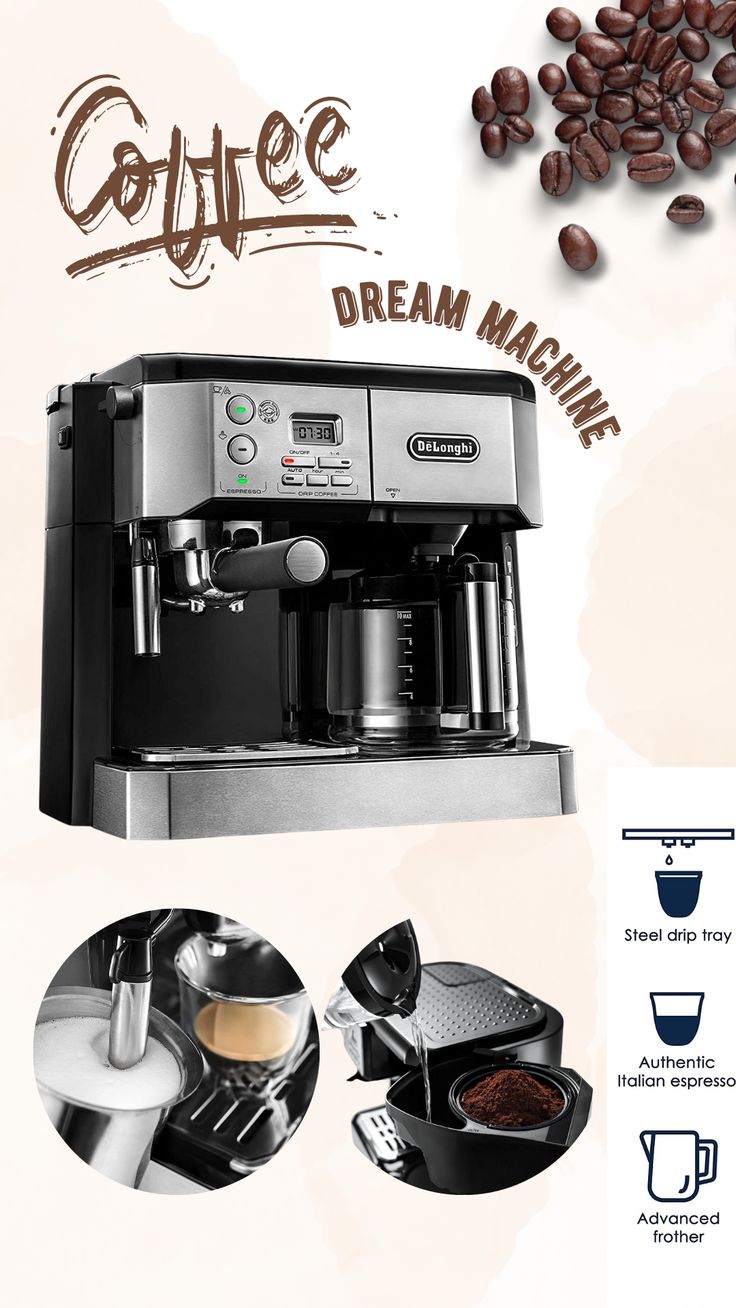 Amazon Com Delonghi Bco430 Combination Pump Espresso And 10 Cup Drip