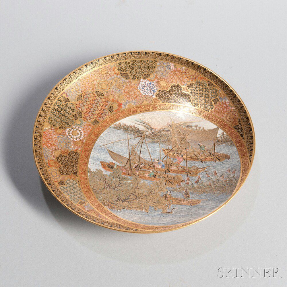 At Auction A Satsuma Dish