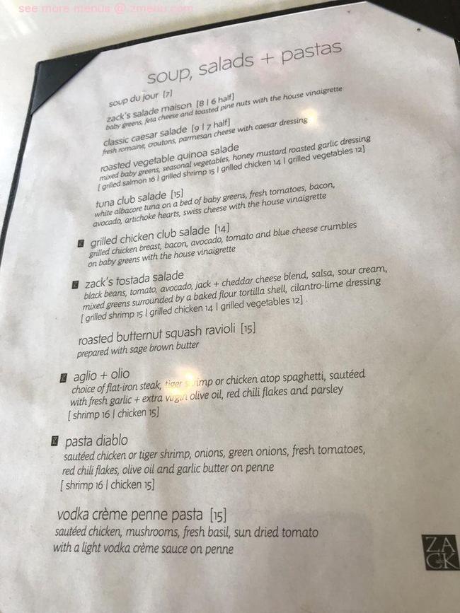 Cafe Zack Menu Guide: Dishes Explained