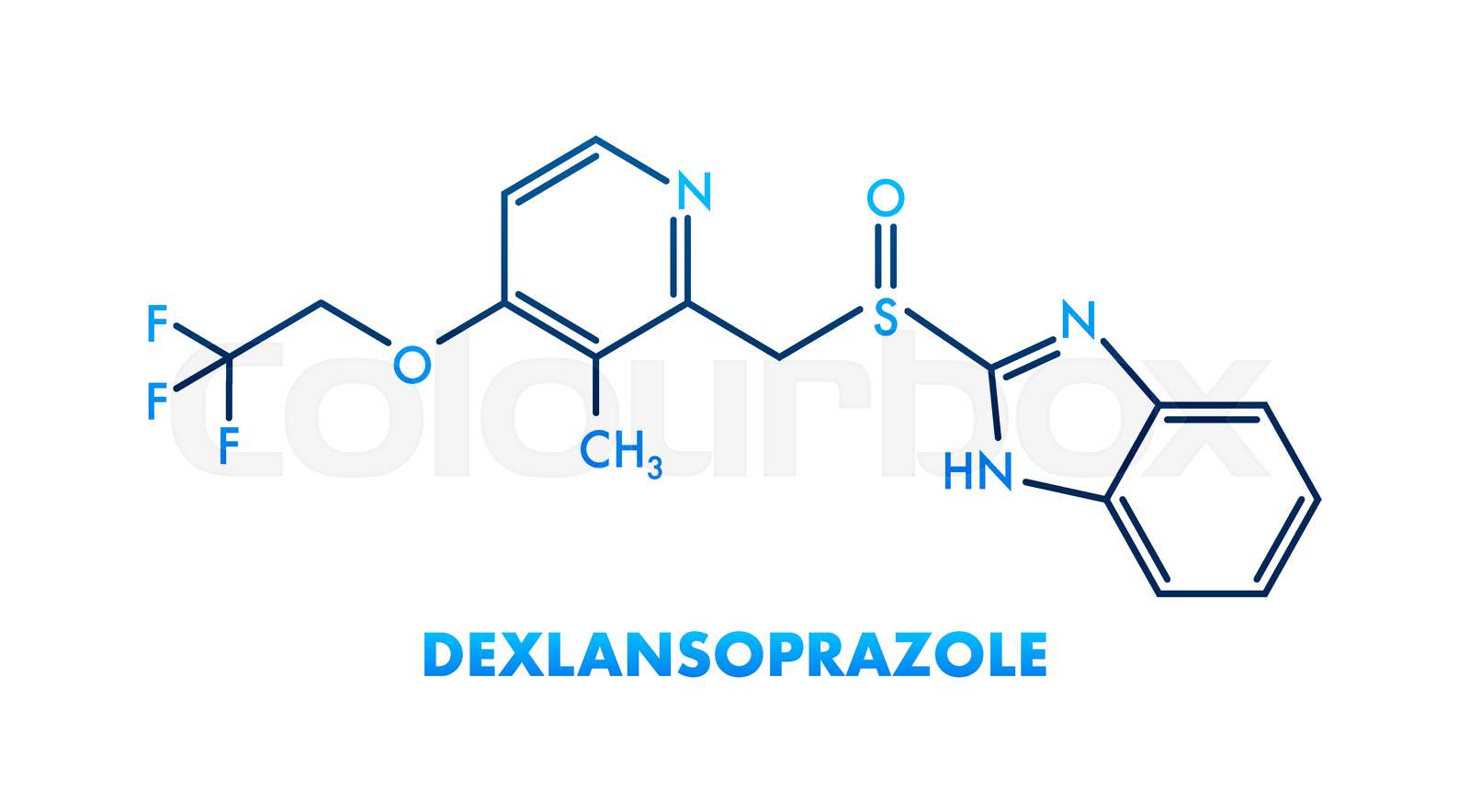 Caffeine Chemical Formula Infographic Vector Illustration Stock Vector