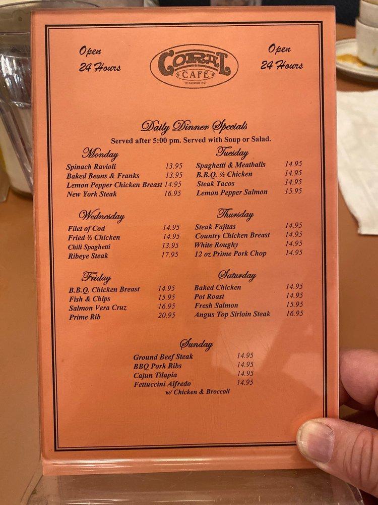 Coral Cafe Burbank Menu Guide