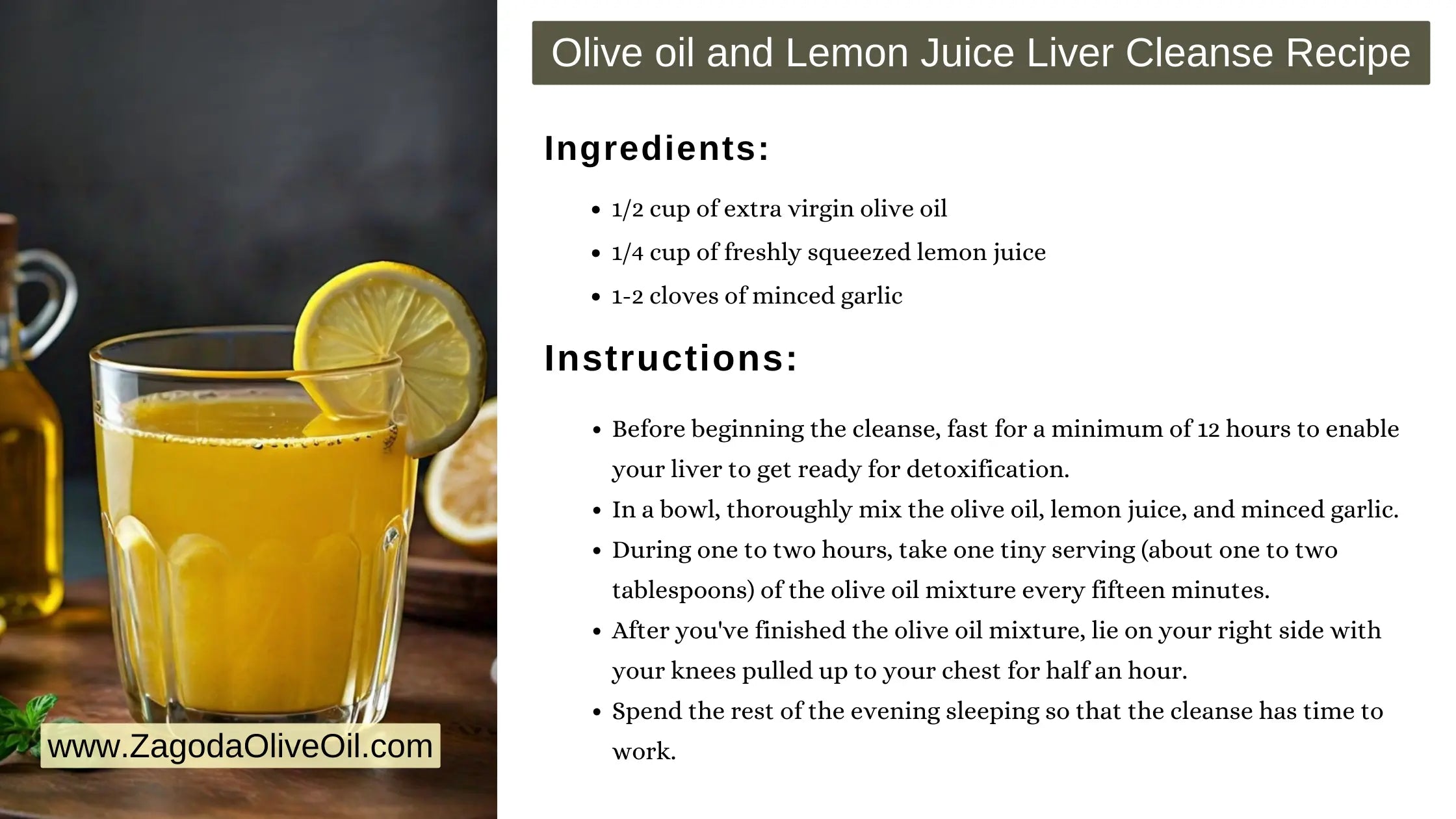 Freshen Up Your Liver Easy Olive Oil Lemon Cleanse Recipe Zagoda