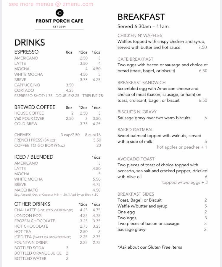 Front Porch Cafe Hartville Menu Prices Restaurant Reviews