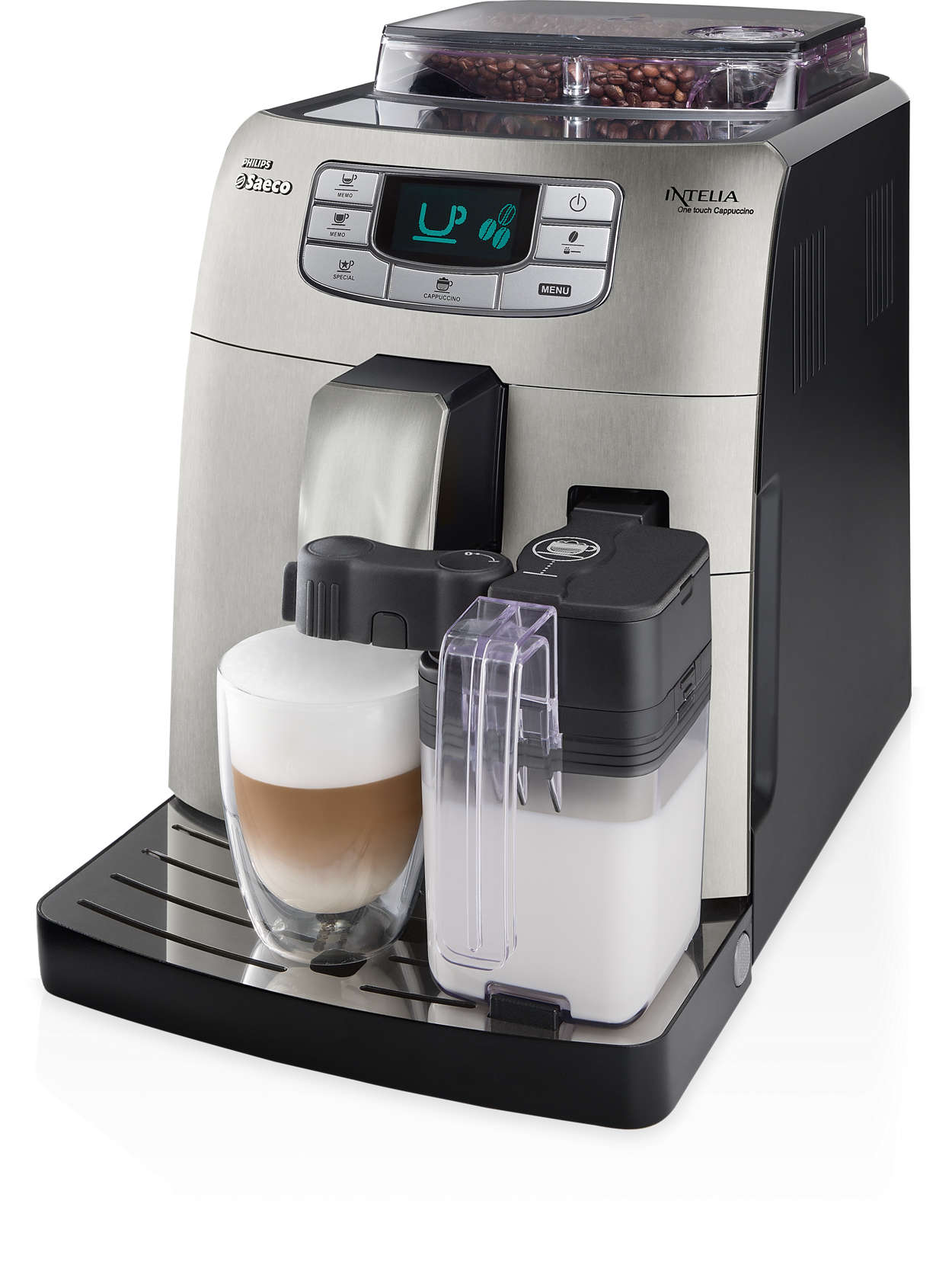 Intelia Super Automatic Espresso Machine Hd8752 87 Saeco