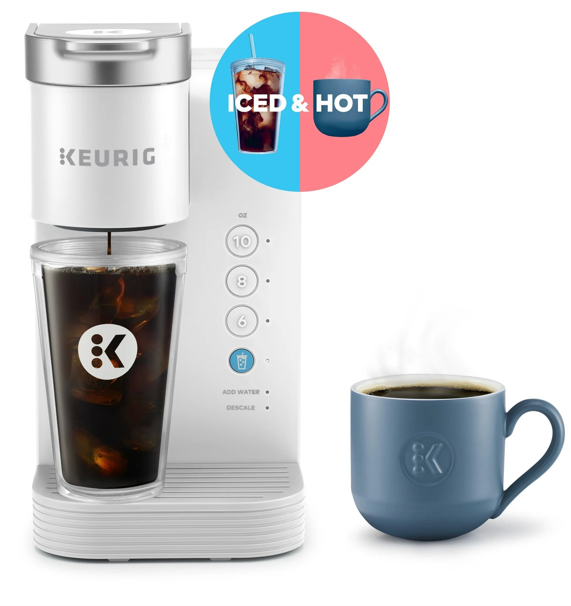 Keurig K Iced Essentials Gray Iced And Hot Single Serve K Cup Pod