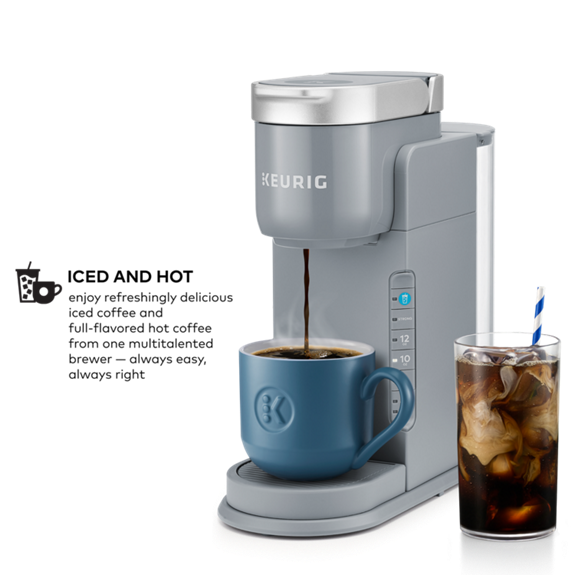 Keurig K Slim Iced Single Serve Coffee Maker Blue Walmart Com