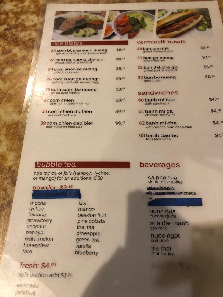 Menu At Mama S Pho Restaurant Lakewood