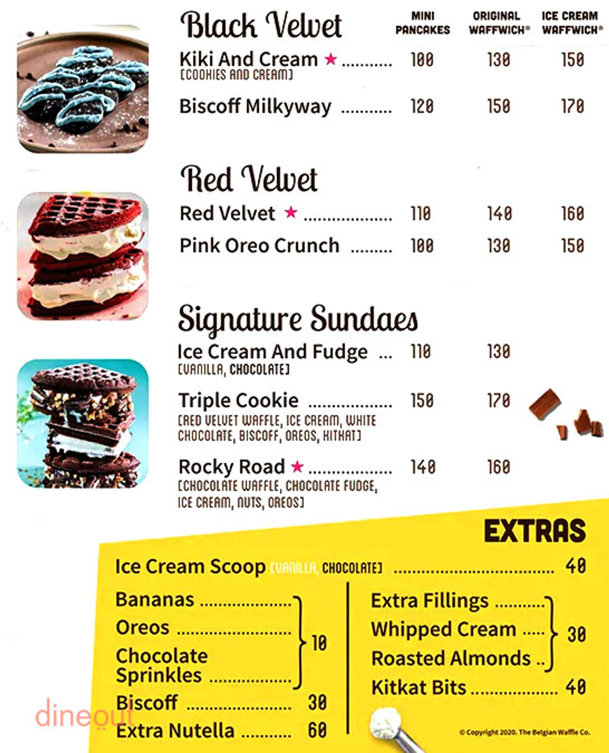 Menu Of The Belgian Waffle Co J M Road Pune Dineout Discovery