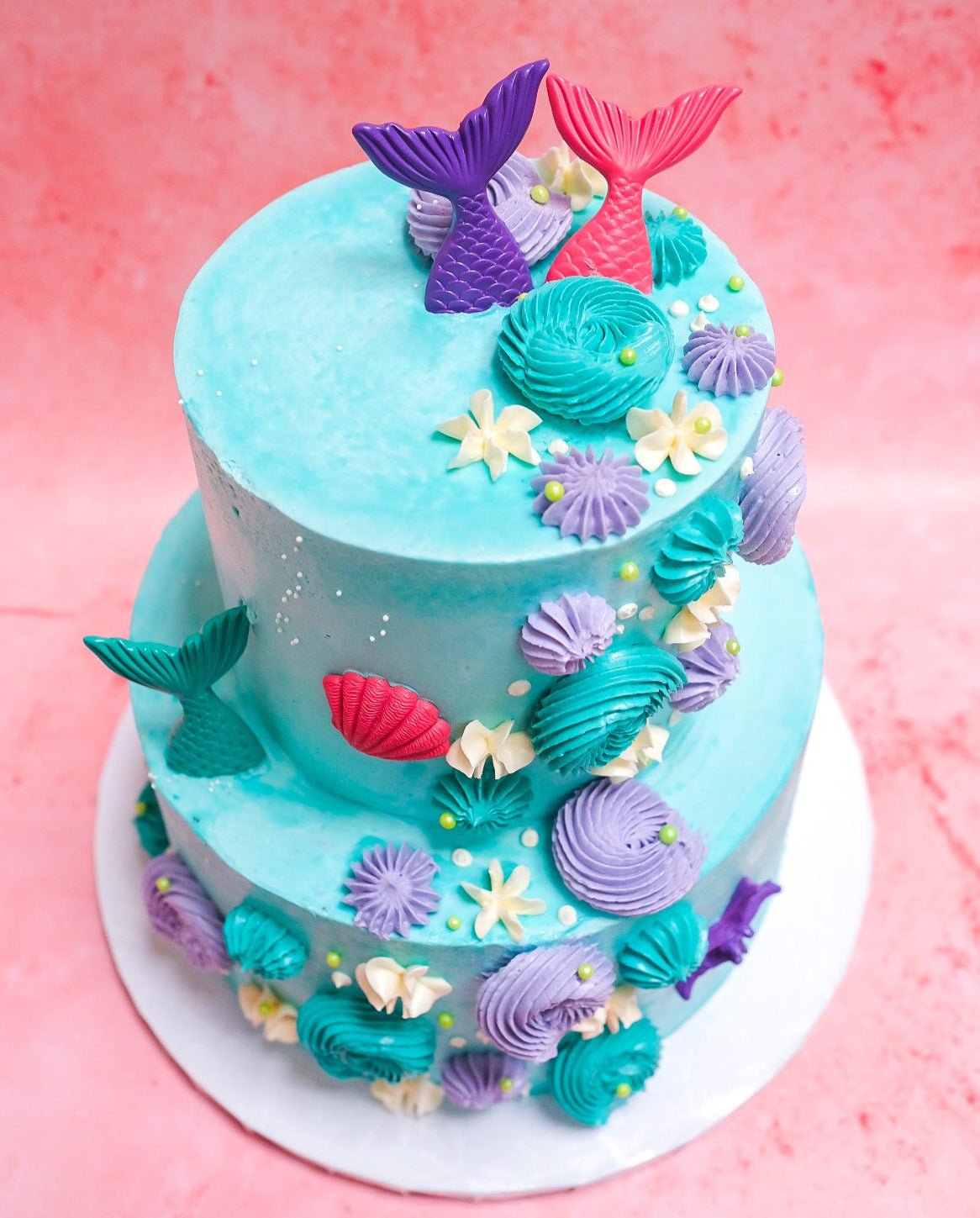 Mermaid Tiered Cake Padoca Bakery