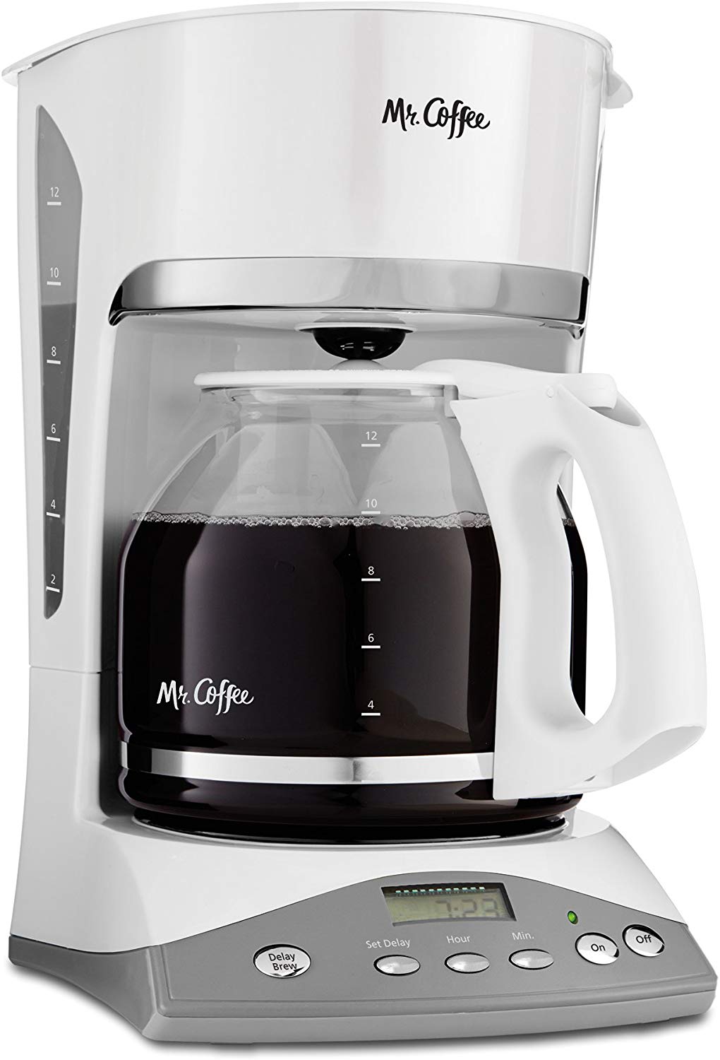 Mr Coffee Simple Brew 12 Cup Programmable Coffee Maker White