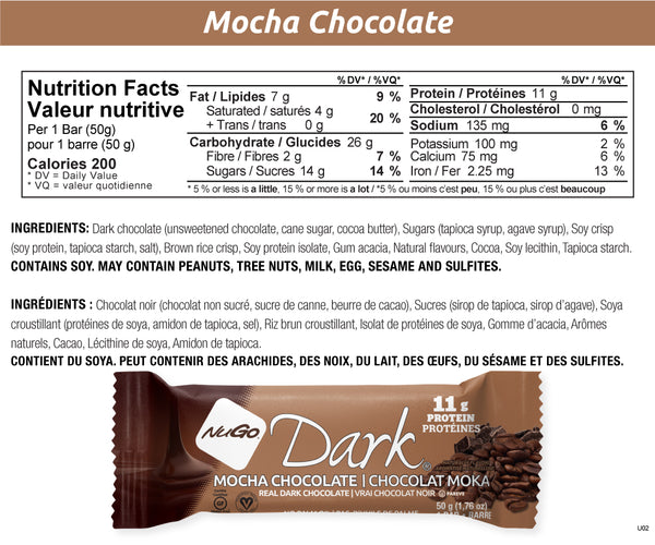 Nugo Dark Mocha Chocolate Nugo Nutrition