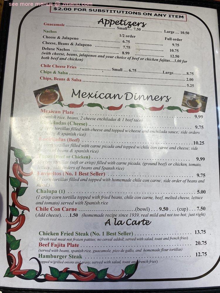 Online Menu Of Texas Cafe Restaurant Rio Grande City Texas 78582 Zmenu