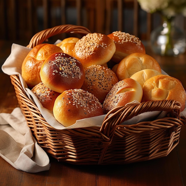 Premium Photo Variety Of Fresh Bakery Breads