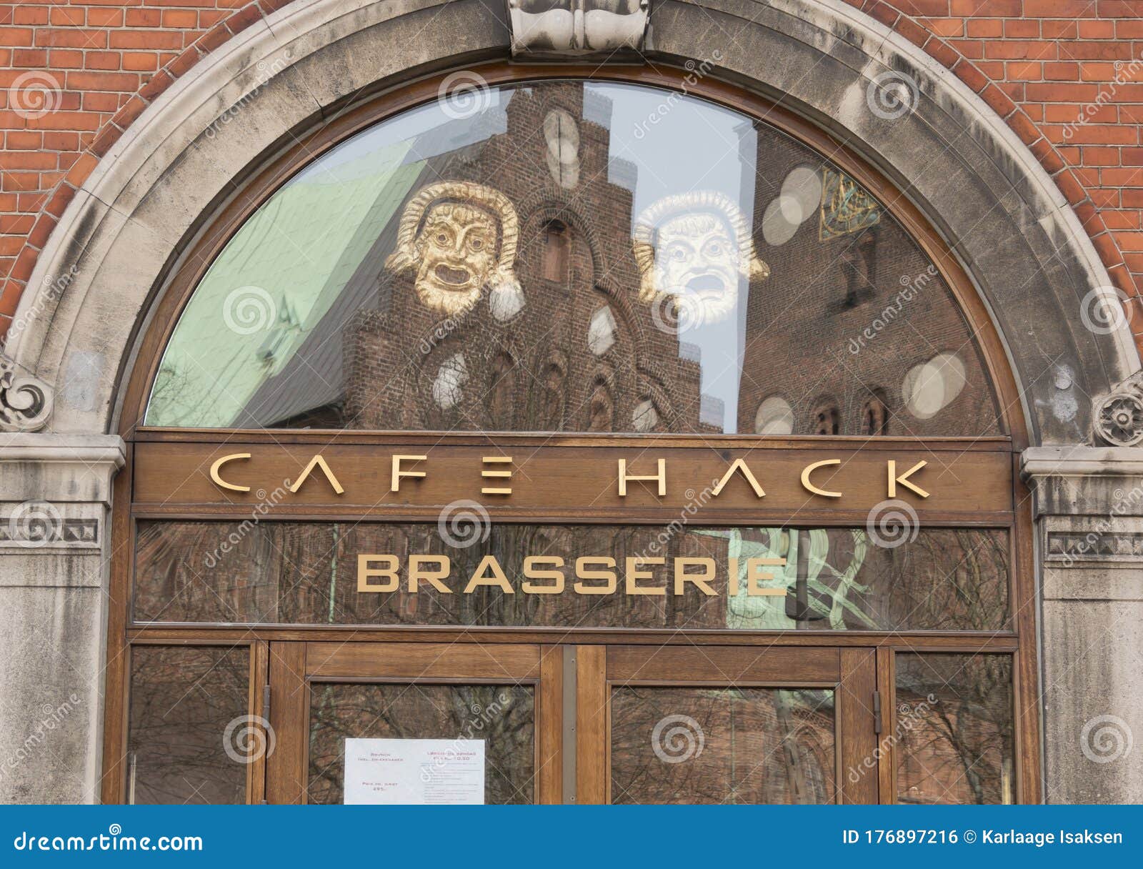 The Logo Of The Cafe Hack Building In Aarhus Editorial Photo Image Of