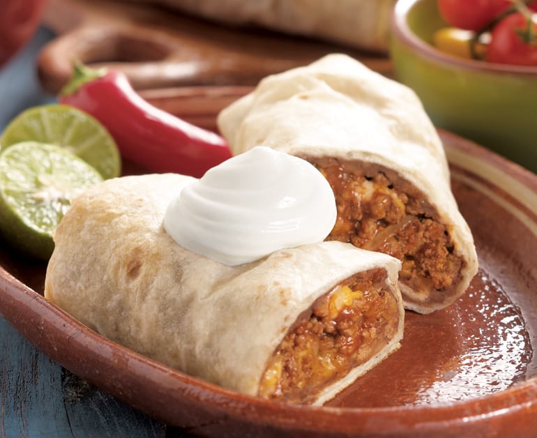 Traditional Beef Burritos Recipe Daisy Brand