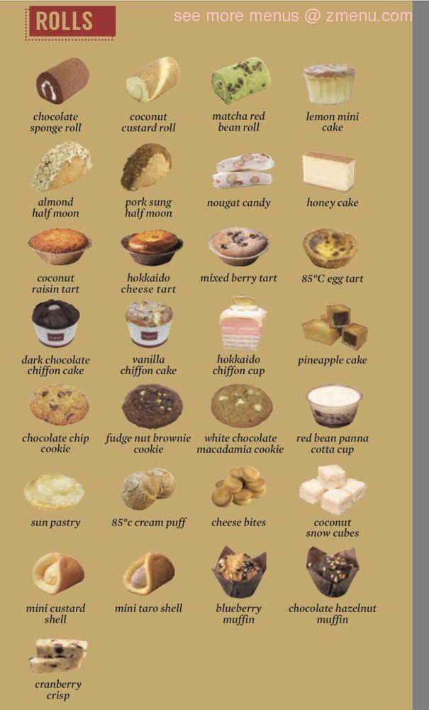 What's 85 C Bakery Cafe Chino Hills? Menu Guide